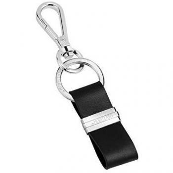 Llavero masculino Morellato, colección Keyrings, acero y cuero