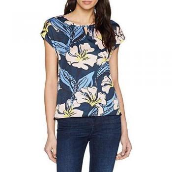 More & More Damen T-Shirt, Blumenprint, 4375