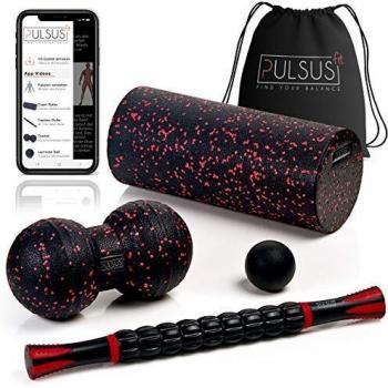MuskelRelease Set by PULSUS: Faszienroller, Duoball & Lacrosse – Mit Übungs-App