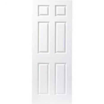 Wickes Woburn White Grained Moulded 6 Panel Internal Fire Door