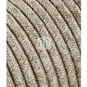 Cavo Tessile H03VV-F, Sezione 2 x 0.75 mm², Lunghezza 50 m, Colore: Beige Canvas