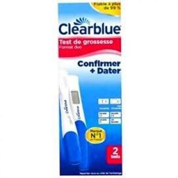 CLEARBLUE 2 TEST DE GROSSESSE CONFIRMER + DATER