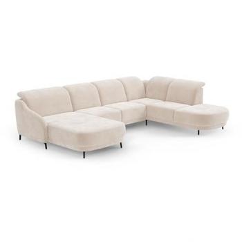 Wohnlandschaft Blues U-Form von SIT&MORE, wahlweise mit Klapptisch