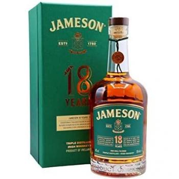 Jameson 18 Years Old Triple Distilled Irish Whiskey, 46 % vol., 700 ml, boîte de présentation