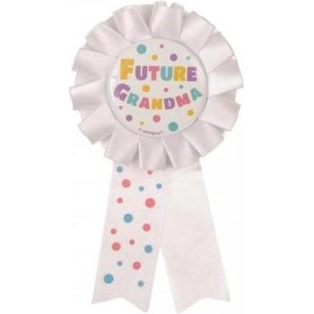 Toekomstige Oma Rosette Babyshower Versiering Eén Maat wit