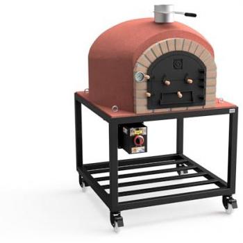 Horno de Leña Vesuvius 100cm con Base Metálica y Ruedas + Gas