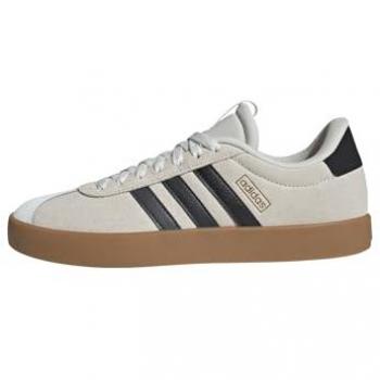 Sportlich elegant: adidas VL Court 3.0 in Beige, Pechschwarz & Braun (38 2/3)