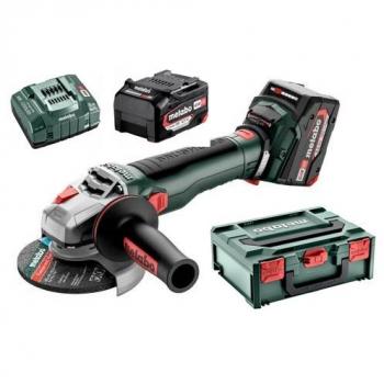 Metabo Meuleuse d'angle sans fil 125 mm 18 V WB 18 LT BL 11-125 Quick avec 2 x 5,2 Ah Li-Power et ASC 55
