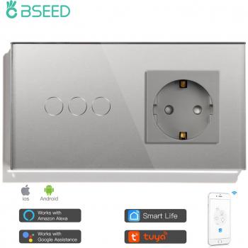 BSEED Interruptor Táctil Smart con 1/2/3 Entradas