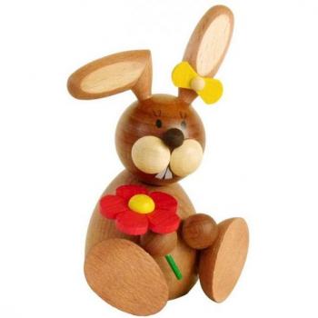 Ullrich Dekofigur: Osterhäsin mit Blume