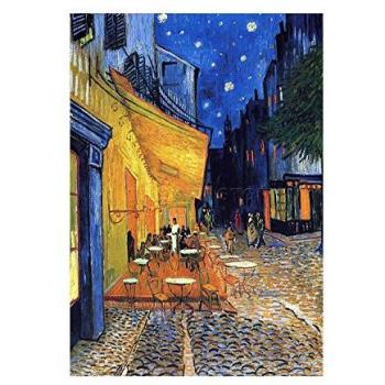 Van Gogh Arles Café Terrace 1888 Blue Wall Art, 12x16, With Mount (Artery8)