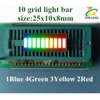 20pcs 25*10mm 10 Grid LED Display Bar
