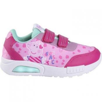Rosa LED-skor med Peppa Pig