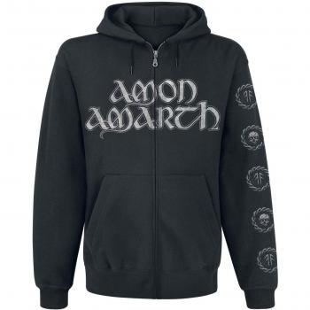 Felpa con cappuccio Amon Amarth Skullship uomo S a XL nera