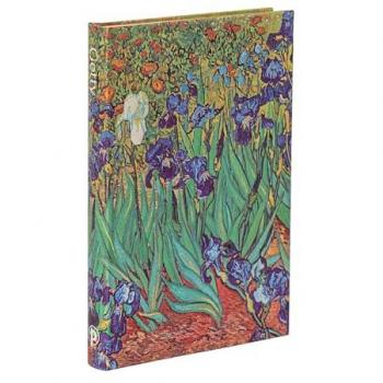 Van Gogh’s Irises Mini Unlined Hardback Journal (Elastic Band Closure)
