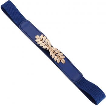 Vintage Style Women’s Elastic Waist PU Leather Belt