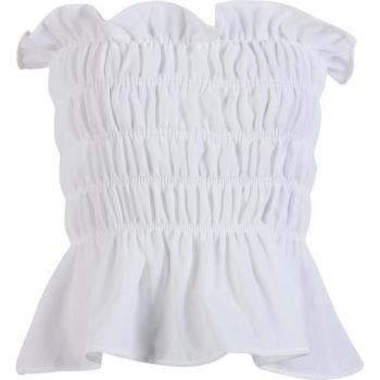 Hirigin Women's Sleeveless Ruffled Crop Top