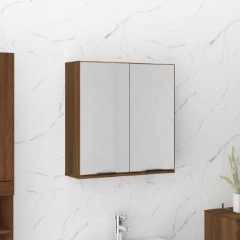 Eichen-Optik Bad-Spiegelschrank 64x20x67 cm