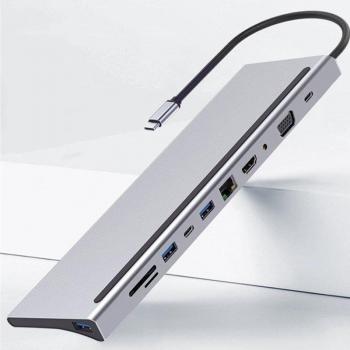 Multi-Function USB-C Hub with HDMI & VGA