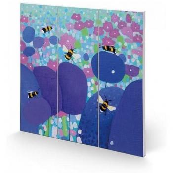 Stampa Legno Ailsa Black Buzzing 30x30cm