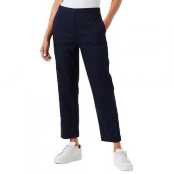 Tommy Hilfiger Chinohose Damen, Gr. 46, blau (desert sky), mit Logostickerei, elastische Pull On Pants