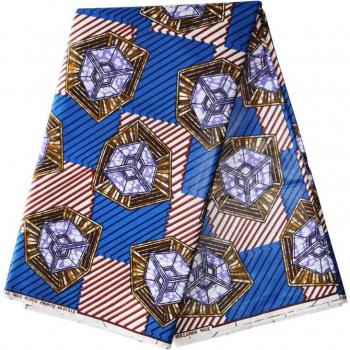 Tecido Afro‑Estilo: Ankara de Algodón Cera, 100 % Color – 6 Yardas