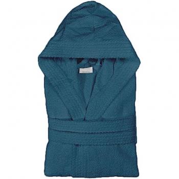 Turchese XXL Accappatoio in Cotone – Cappuccio, Tasca & Cintura