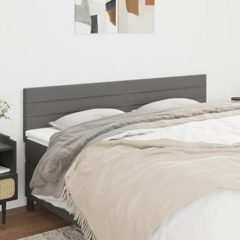 Vidaxl Dunkelgraue Kopfteile 2 Stk. 100x5x78/88 Cm aus Stoff