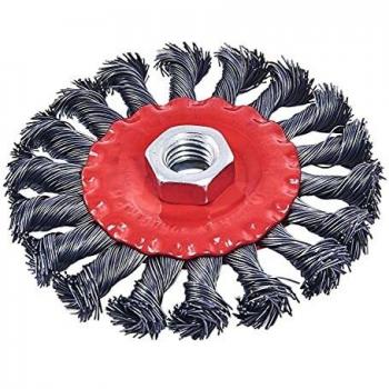 AMTECH 100mm 4 Twist Knot Wire Wheel Brush