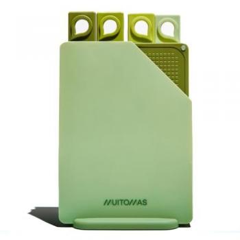 Set di Taglieri Antiscivolo Verde