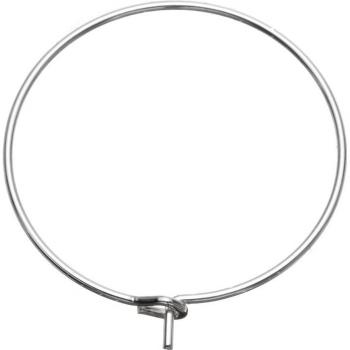 Champagner‑Weinglas‑Set (100 Stück, 20–30 mm) – Charme-Ring-Reifen mit Splitterohrringen
