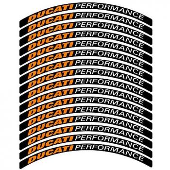 Set autocollants jantes Moto Ducati Performance