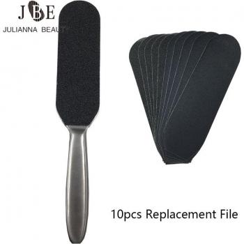10pc Double-Sided Sandpaper Foot File Kit for Pedicure