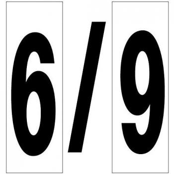 Número adhesivo 46x140 mm. n. 6 / 9