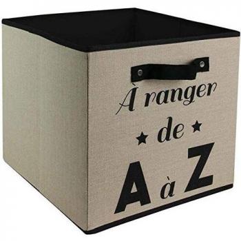 IDEBOX Cube de Stockage Tissu 30 cm – Famille