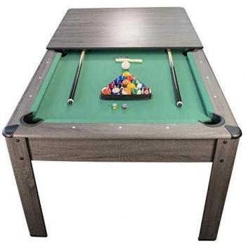 Harmony 6 Ft Table de Billard Américain, Couleur Gris et Tapis Vert, Accessoires fournis