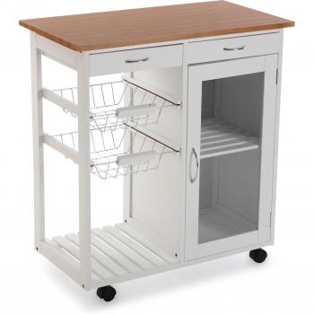 Ebern 70cm Portable Kitchen Workstation – White