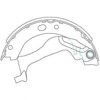 KBS9909 Brake Shoe Set from Kavo Parts
