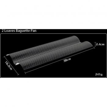 Baguette Baking Tray with Gutter Non-Stick Carbon Steel