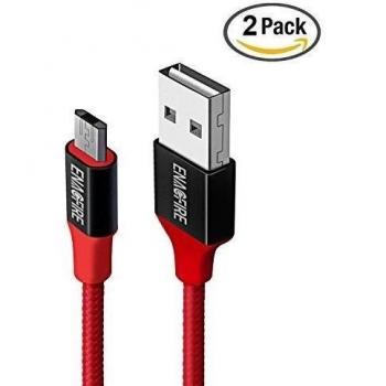 Cable Micro USB Enacfire Trenzado [2-Pack]