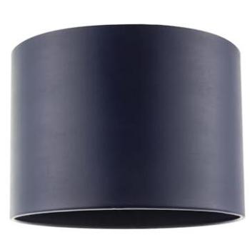 Midnight Navy Faux Leather Drum Lamp Shade – 10 Inner Cotton Lining