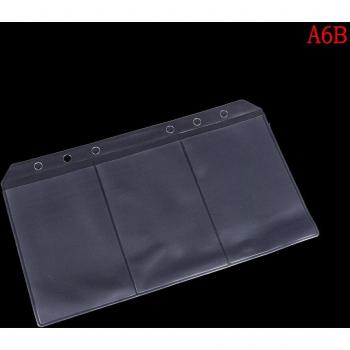Sobre recargable de PVC con cremallera para papelería A5/A6