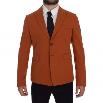 Blazer in tessuto liscio a righe grigie DOLCE & GABBANA