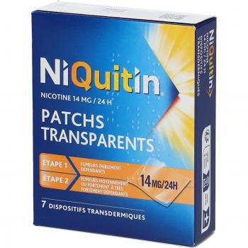 Patchs NiQuitin 14 mg/24h Anti-tabac 7 pcs