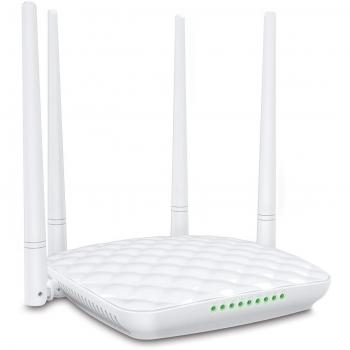 Tenda FH456 Wireless N Smart Router WiFi con Compatibilità Fast Ethernet e Dispositivo Bianco