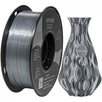 ERYONE Filament PLA Ultra Soie 1,75 mm, 1 kg, Argent