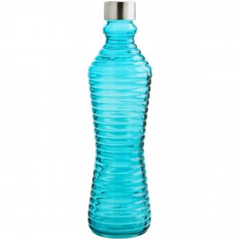 Quid Line 1‑Liter Turquoise Glass Water Jug