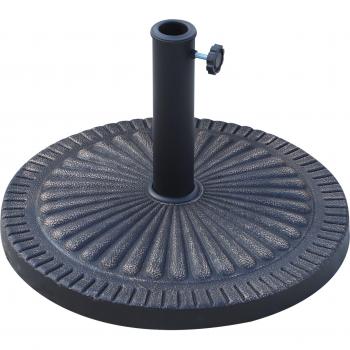 Supporto Ombrellone Rotondo per Pali Ø3,8-4,8cm, Peso 15kg Ø49x32cm