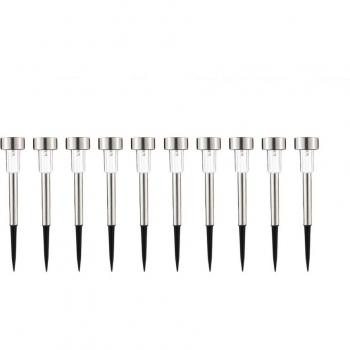 10pcs Outdoor Stainless Steel Solar Lights