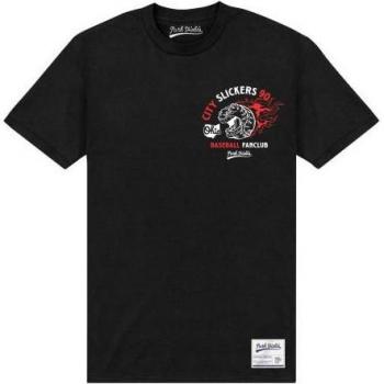 City Slickers Adult Ohio Baseball Fan Club T-Shirt, L, Black